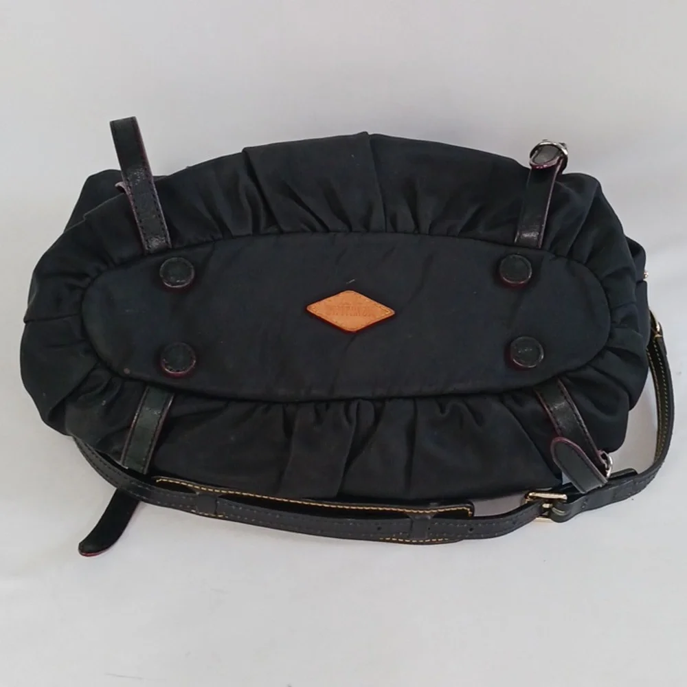 MZ Wallace Blk Nylon W Long Strap Bag.